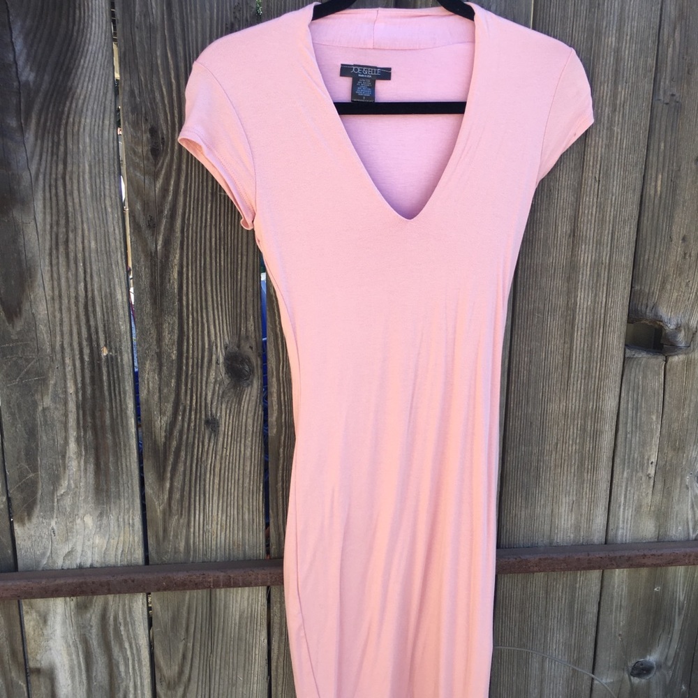 Pink midi dress